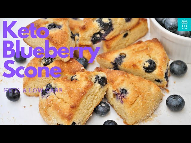 Keto Blueberry Scone Recipe |Keto & Low Carb