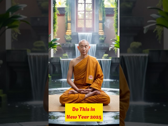 Do This in New Year 2025 / Buddha's Teaching  #buddha #motivation #innerpeacebuddhism