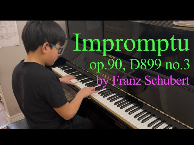 Impromptu in G flat Major, op.90, D899, no.3 by Franz Schubert(RCM Level 10)