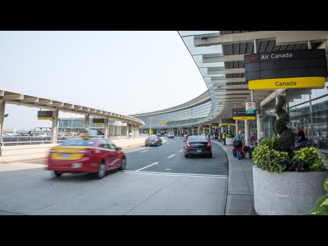 [4K] Driving from Downtown to Toronto Pearson International Airport Fall 2022