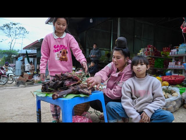 Process Smoked Pork, Bring to Market to Sell on Tet Holiday | Family farm