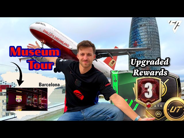 VISITING THE BARCELONA FC MUSEUM FOR THE ULTIMATE RIVALS REWARDS OPENING | DIALLOS DREAMLAND!