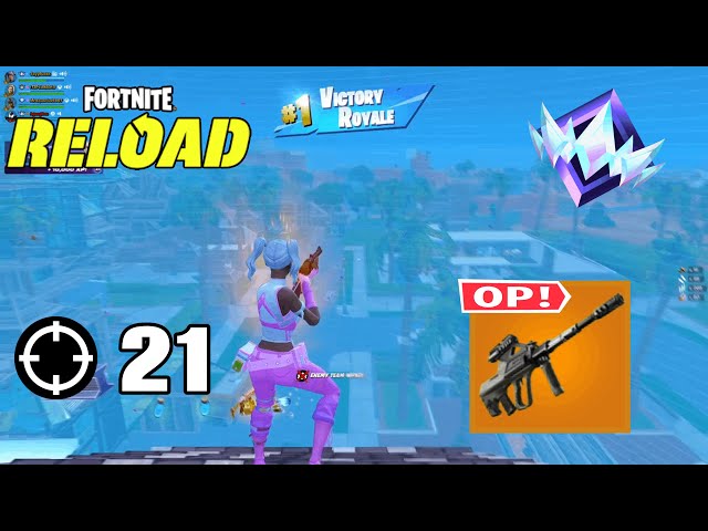 21 Kill Win! | Fortnite Reload | Unreal RANKED Squads Gameplay