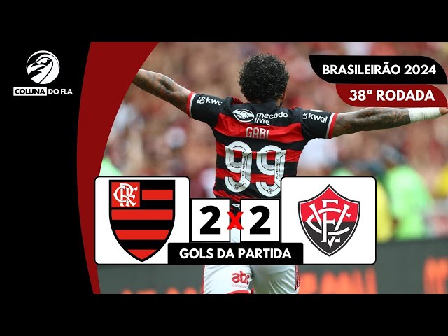 FLAMENGO 2X2 VITÓRIA - GOLS DA PARTIDA - NARRAÇÃO RAFA PENIDO | BRASILEIRÃO 2024