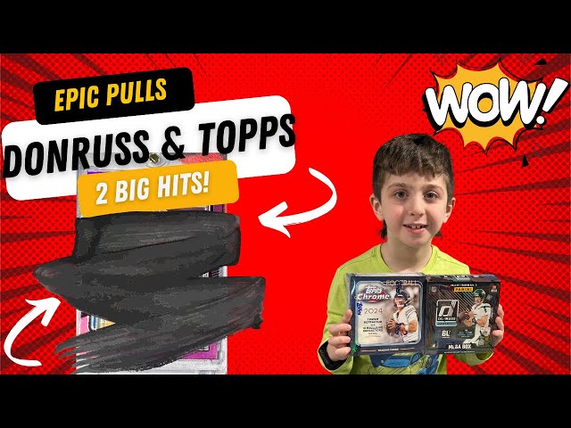 2 Big Hits and MORE!🔥🏈Donruss Football & TOPPS Chrome Ripping with DominatorRips