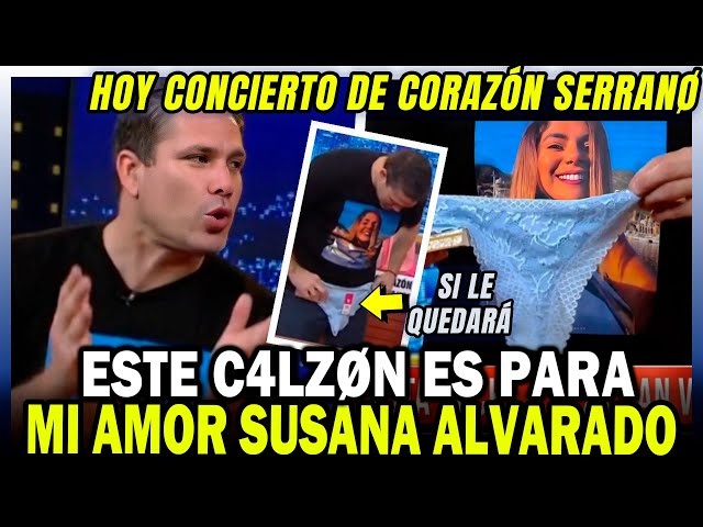 PACO BAZAN recibe REGALO para SUSANA ALVARADO y vende ENTRADAS para el CONCIERTO DE CORAZON SERRANO