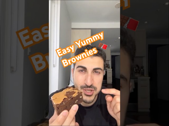 STAY AWAY if on a diet #brownies #fudgybrownies #yummy #sweet #peanutbutter #baking  #chocolate