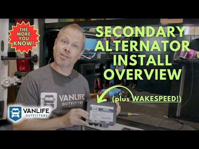 INSTALLATION: Campervan Secondary Alternator & Wakespeed Regulator with Battleborn Batteries