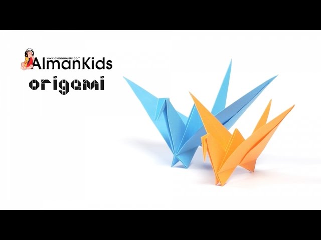 AlmanKids Origami | Cigno che batte le ali | Cisne de papel | Flapping Crane