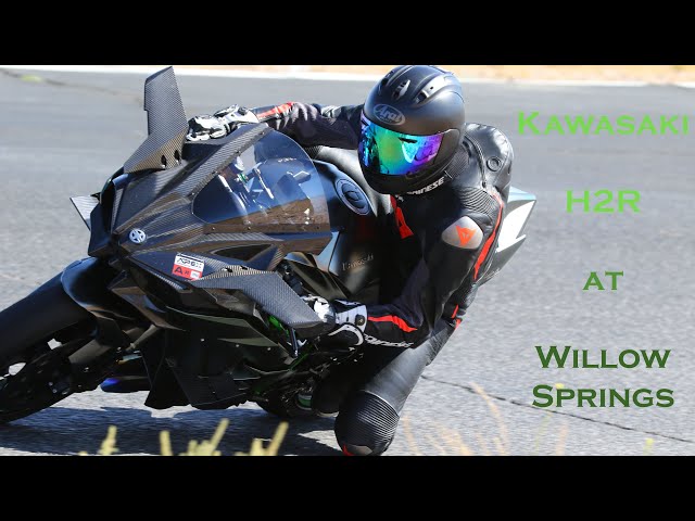 Take a Hot Lap around Willow Springs Raceway on a Kawasaki H2R