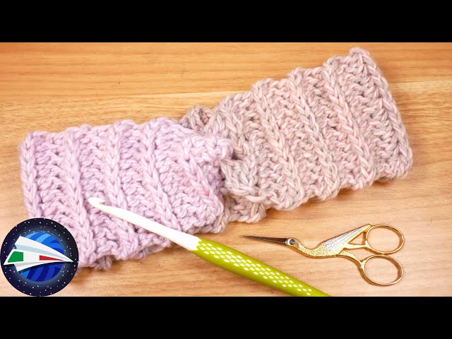 Crochet | Color Change and Weave Headband | Easy Tutorial for Beginners