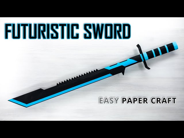 DIY Paper Craft - Crafting a Futuristic Paper Sword!