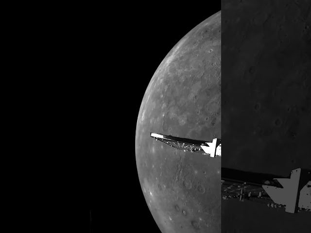 Timelapse of ESA BepiColombo's sixth Mercury flyby