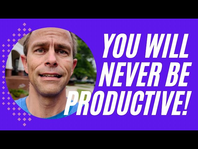 Why Focusing On Increasing Your Productivity Will NEVER Increase Your Productivity!