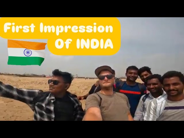 Famous Beach Walk in Chennai - First Impression of INDIA 🇮🇳