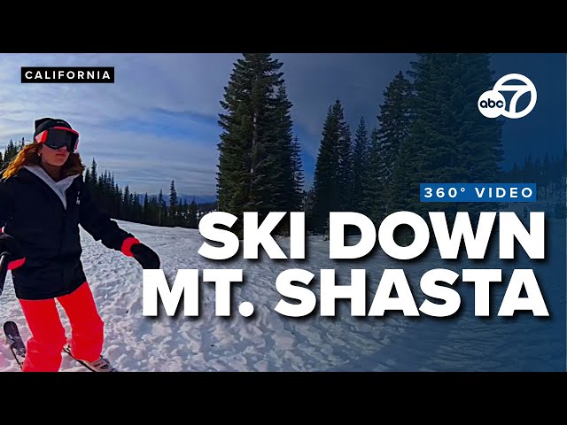 Ski down Mt. Shasta in Northern California | 360° Video