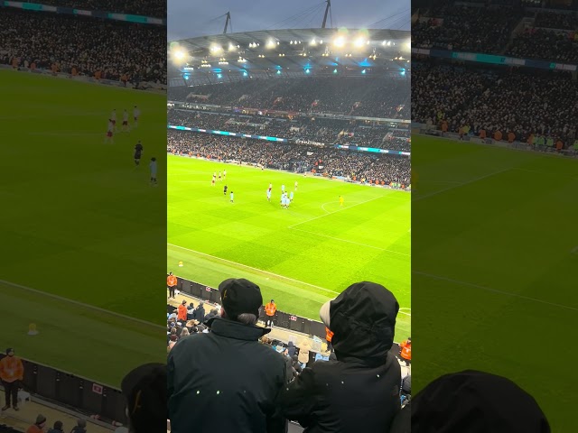 Phil foden does sniper celebration after scoring vs West Ham