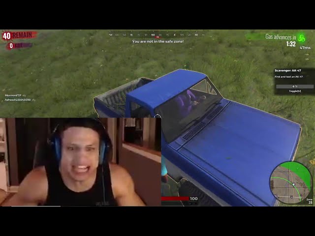 Tyler1 steals a truck in H1Z1