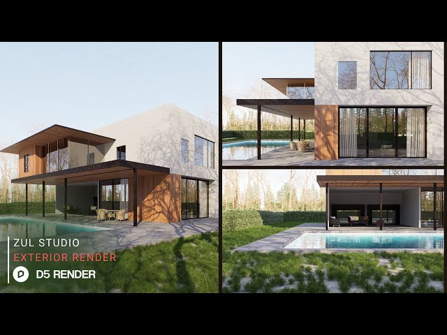 Image & Animation with D5 Render | Private House 320 Part 2 | Downloadable File Included