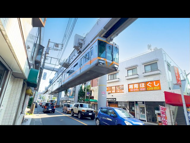 Like a roller coaster ride through the city! Riding Japan's sky train 🚈