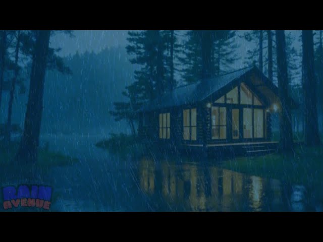 Relaxing Rain for Perfect Sleep ⚡ Fall Asleep Fast Heavy Rain on Farmhouse