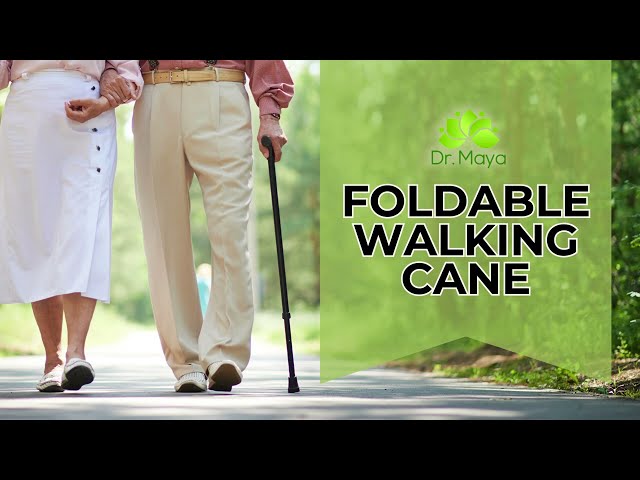 Dr. Maya Adjustable Walking Stick - Lightweight Folding Cane for Stability, Canes for Women and Men