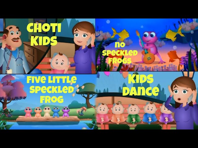 Five Little Speckled Frog ! Five little Babies Choti kids kids Dance