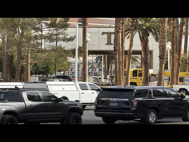 Wild video shows Tesla Cybertruck on fire outside Trump hotel — as Elon rings in New Year with Don