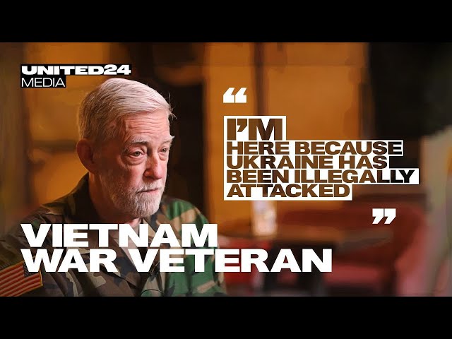 The US Vietnam War veteran came to Ukraine to join military medics. United24 media