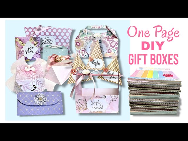 One Page ✂️ DIY Gift Boxes