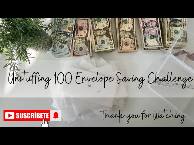 Unstuffing Saving Challenge| Unstuffing| 100 Envelope Saving Challenge| Money Count