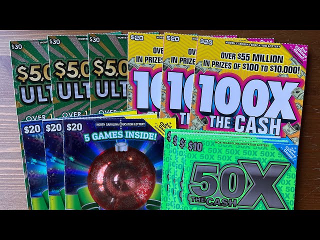 $300 in NC Scratch-offs! 🎄How MERRY Were the MULTIPLIERS?🎄