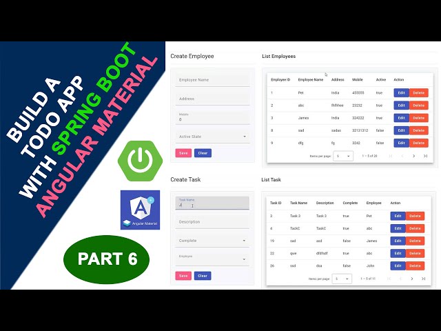 Build a Todo App with Spring Boot & Angular Material Part 6