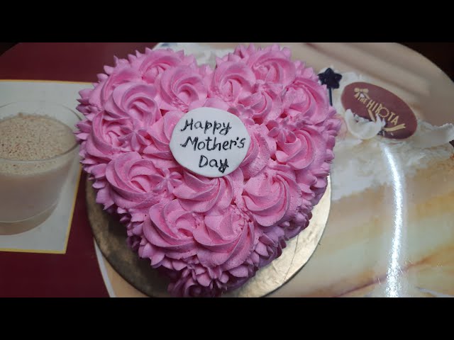 Heart Shape Mother day cake | Round to Heart shape Cake