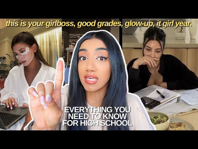 how to CONQUER high school | back to school prep: mindset advice, confidence, study tips & glow up