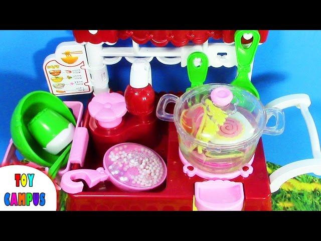 Ramen Noodle Cart is Here! Color Changing Cool Food | 콩순이 라면가게 | Cook Wash | ToysReview ToyCampus