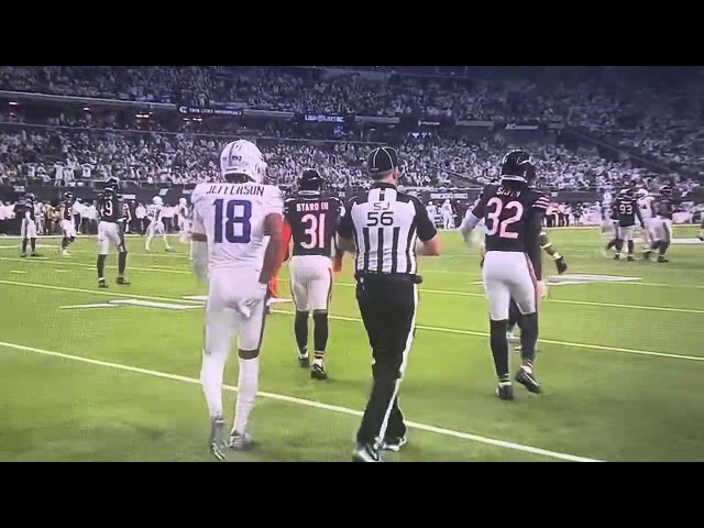 Vikings Justin Jefferson Drops Touchdown Pass vs Bears-Monday Night Football