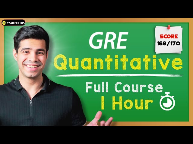 GRE QUANT  FULL COURSE IN 1 HOUR (GRE Quant in 60 minutes!)