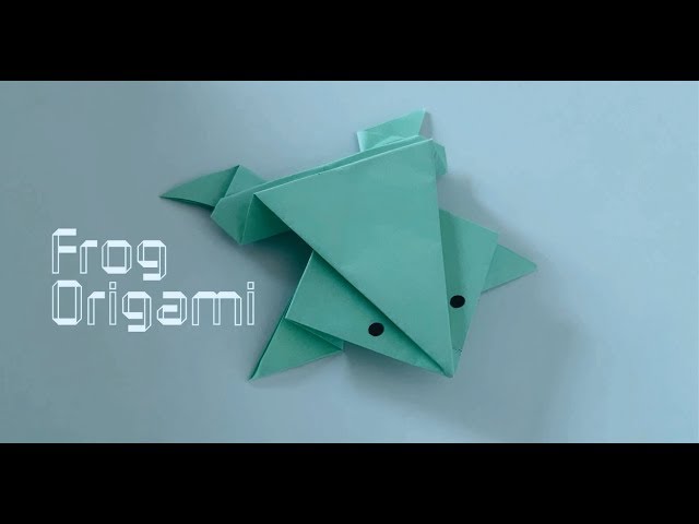 Origami Paper Art - How to make an Easy Frog Origami  🐸  DIY 🐸  Sapinho de Origami (All Paper Art)