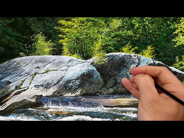 How to Paint Hyper-Realistic Rocks in Oil | Step-by-Step Tutorial