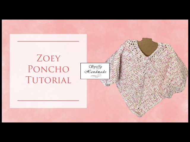 Zoey Poncho Crochet Tutorial featuring Loops and Threads Carrousel - textured daisy stitch