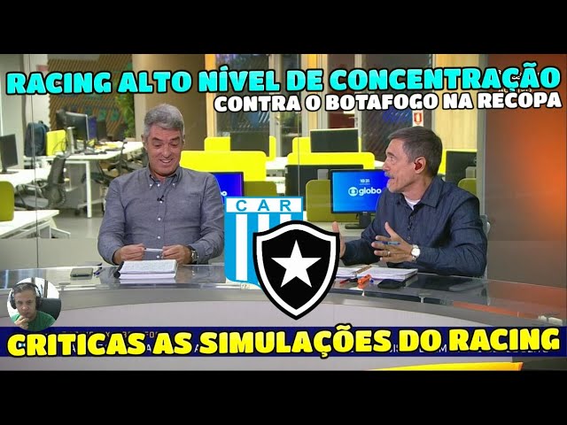 RACING SIMULOU JOGADORES INTIMIDANDO ÁRBITRO JOGO TODO O BOTAFOGO. PRECISA DE 3 PRA SER CAMPEÃO