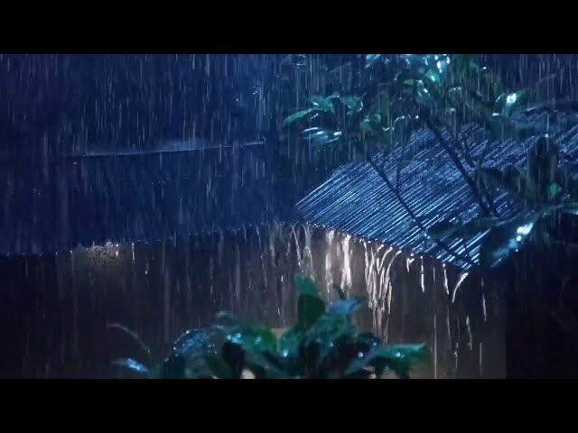 🔴Rain Sounds For Sleeping - 99% Instantly Fall Asleep With Rain And Thunder Sound At Night