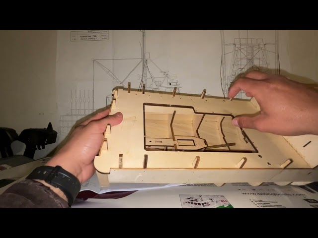 Wooden Model Ship kit Billing Boats Andrea Gail part #2