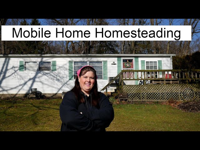 (All New tour )Mobile Home Homesteading ,Living the Life Without the Expense