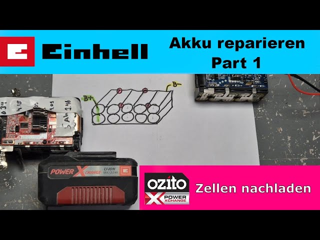 Einhell Ozito Battery  Repair by Recharging - Easy Fix - Part 1