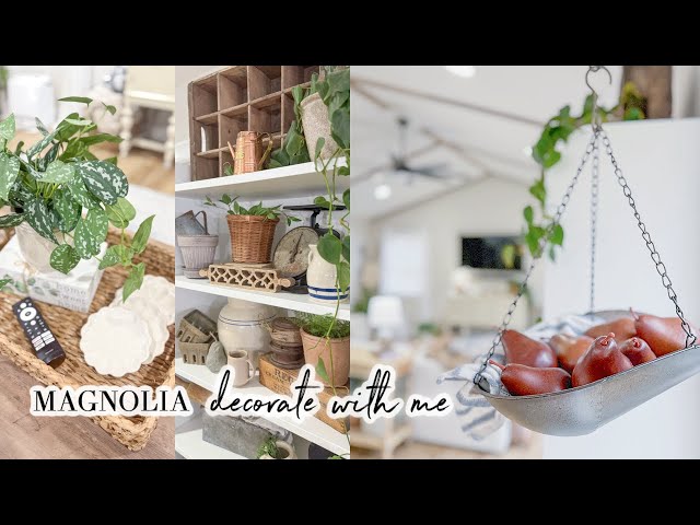 MAGNOLIA HAUL & DECORATE WITH ME // HOME DECOR REFRESH // CHARLOTTE GROVE FARMHOUSE