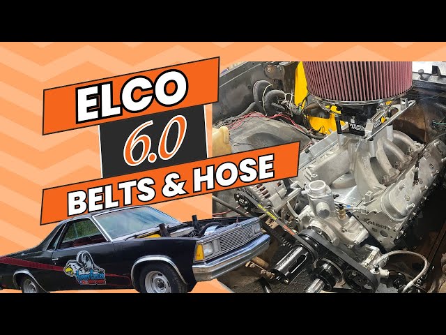 Belts Hose and Accessories on the Elco! #gbody #ls #build #elcamino