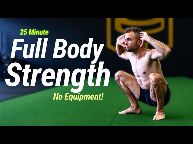 25 Minute Bodyweight Full Body Strength Workout (Follow Along)