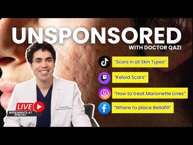 Dr. Qazi discusses Scar Treatments for all Skin Types | Dr. Qazi Unsponsored Live | 12.5.2024